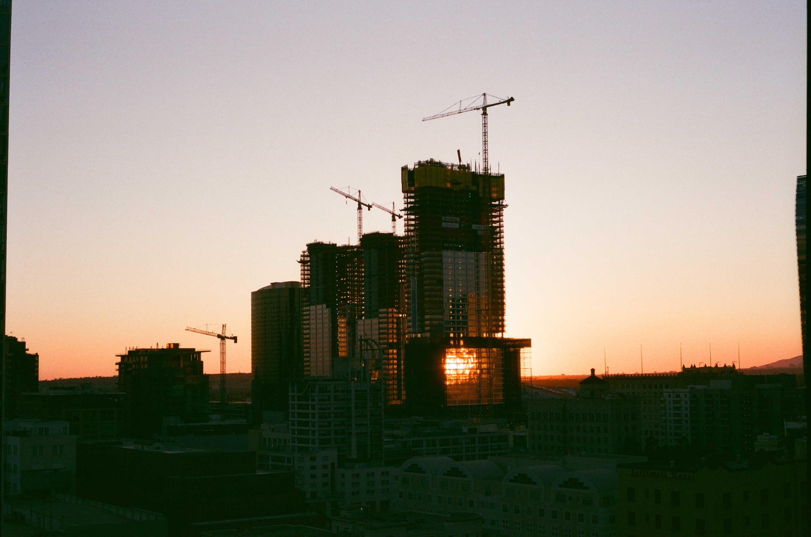 DTLA at sunset